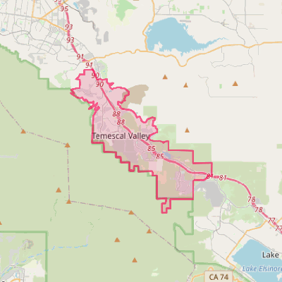 Map of Temescal Valley