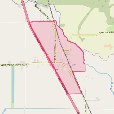 Map of Thornton