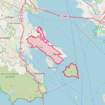 Map of Tiburon