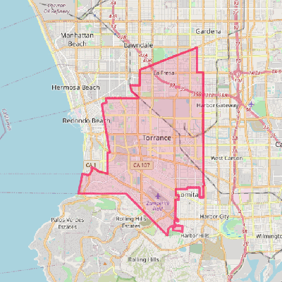 Map of Torrance