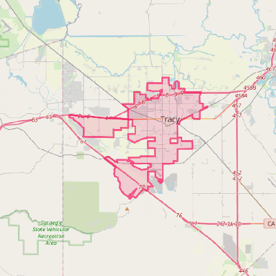 Map of Tracy