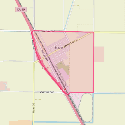 Map of Traver