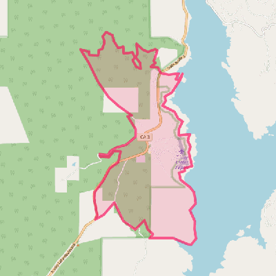 Map of Trinity Center