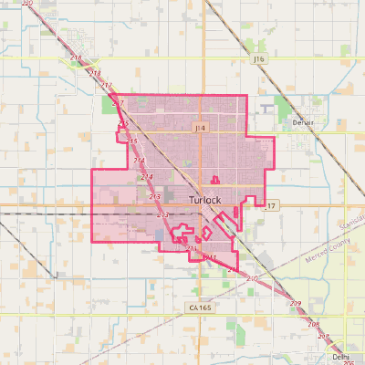 Map of Turlock