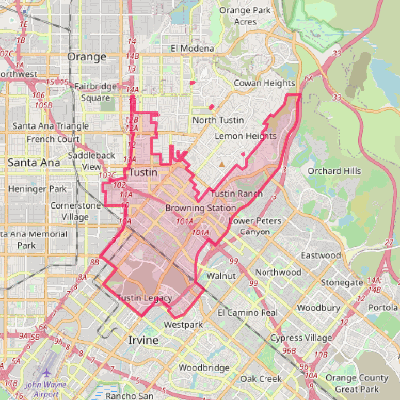 Map of Tustin