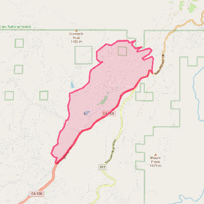 Map of Twain Harte