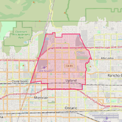 Map of Upland