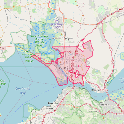 Map of Vallejo