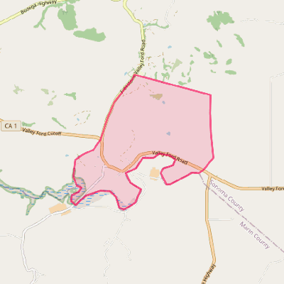 Map of Valley Ford