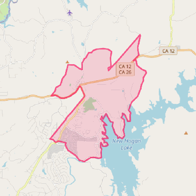 Map of Valley Springs