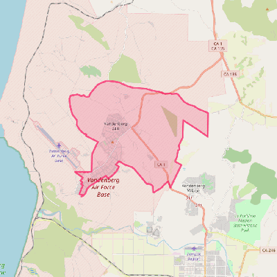 Map of Vandenberg AFB