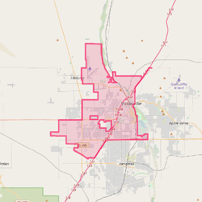 Map of Victorville