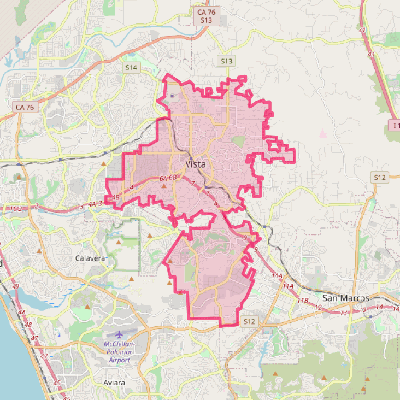 Map of Vista