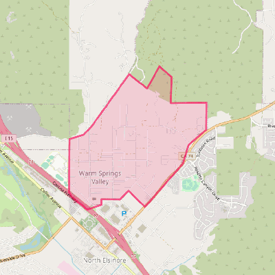 Map of Warm Springs