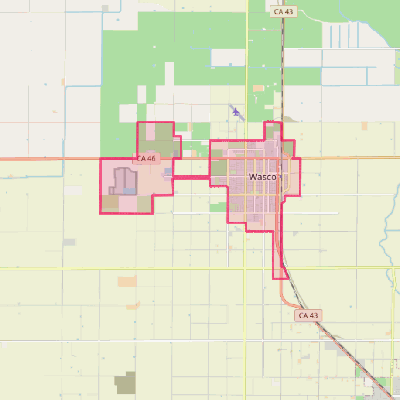 Map of Wasco