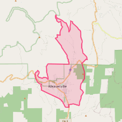 Map of Weaverville