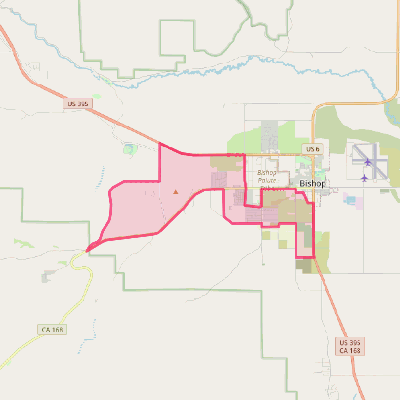 Map of West Bishop