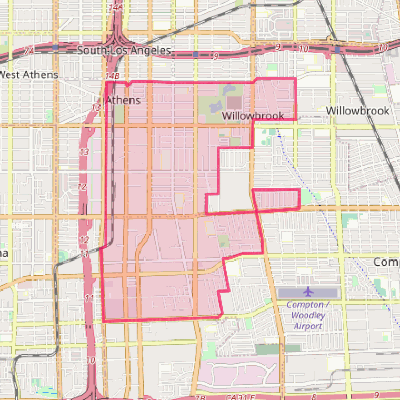 Map of West Rancho Dominguez