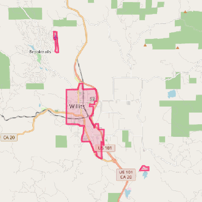 Map of Willits