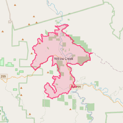 Map of Willow Creek