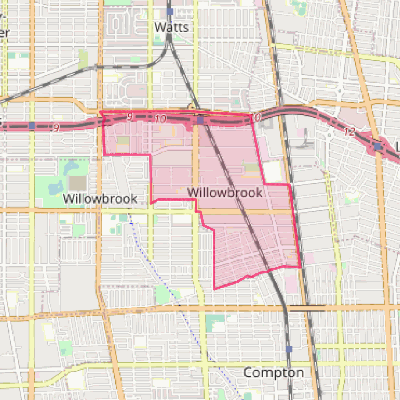 Map of Willowbrook