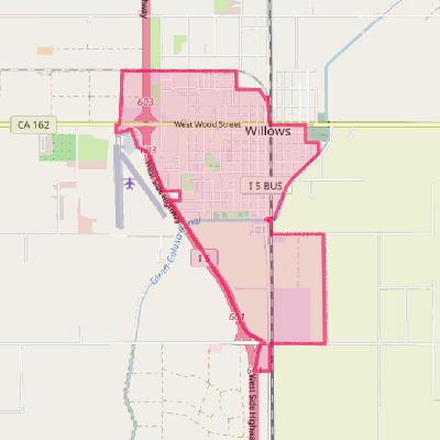 Map of Willows