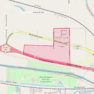 Map of Winterhaven