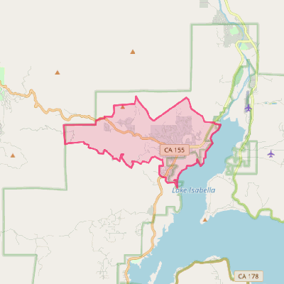 Map of Wofford Heights