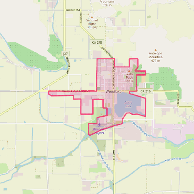 Map of Woodlake