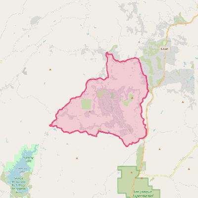 Map of Yosemite Lakes