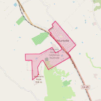 Map of Yountville