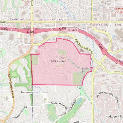 Map of Acres Green