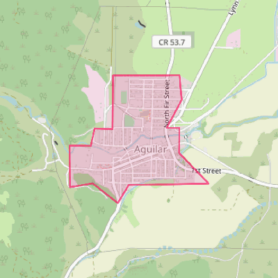 Map of Aguilar