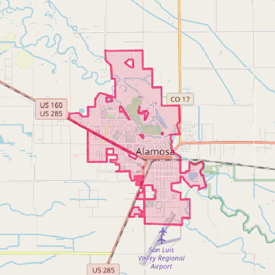 Map of Alamosa