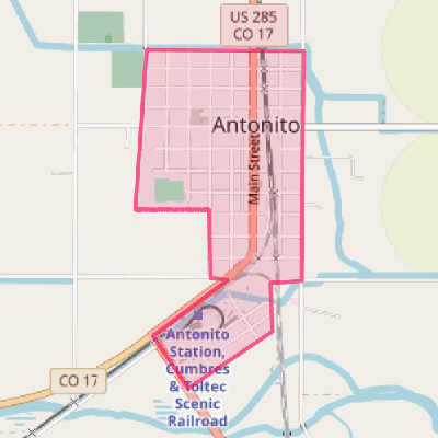 Map of Antonito