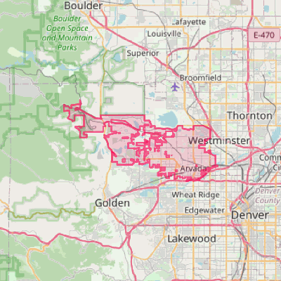 Map of Arvada