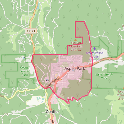 Map of Aspen Park