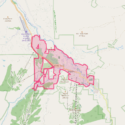 Map of Aspen