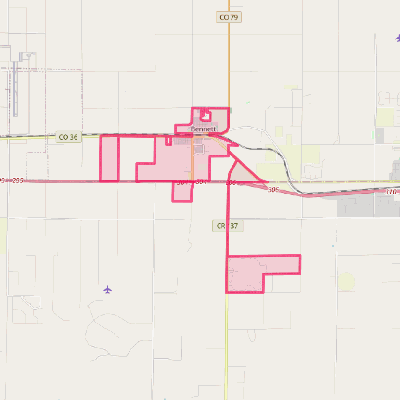 Map of Bennett