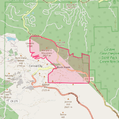 Map of Black Hawk