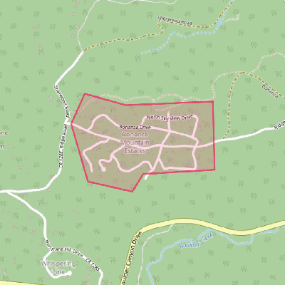 Map of Bonanza Mountain Estates