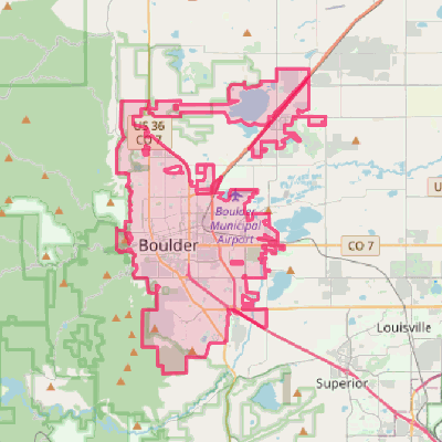 Map of Boulder