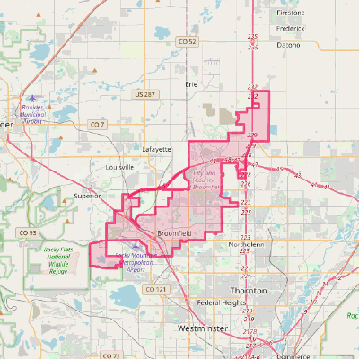 Map of Broomfield