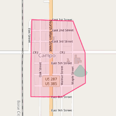 Map of Campo