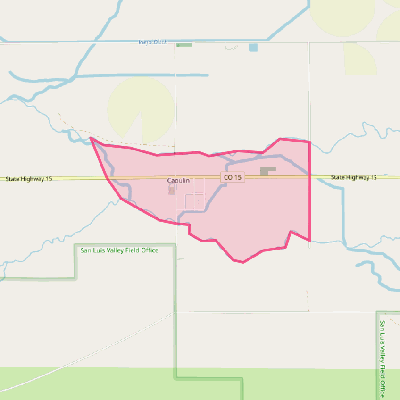 Map of Capulin