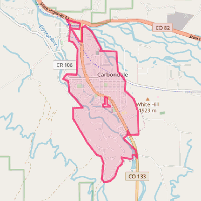 Map of Carbondale