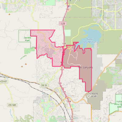 Map of Castle Pines