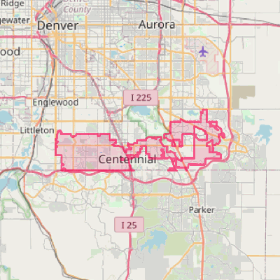 Map of Centennial