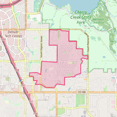 Map of Cherry Creek