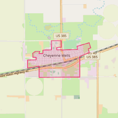 Map of Cheyenne Wells